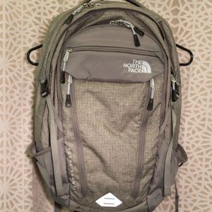 Grey North Face Pack